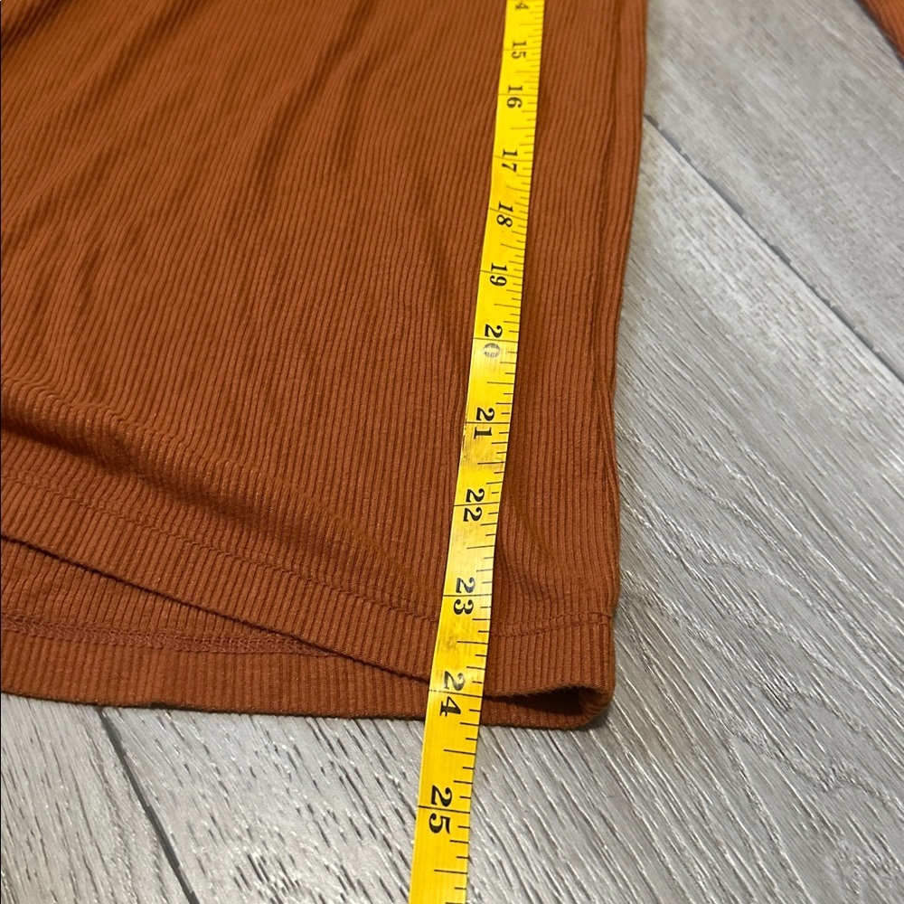 LOFT Women's Warm Orange Cowl Neck Sweater size XS - Picture 4 of 6